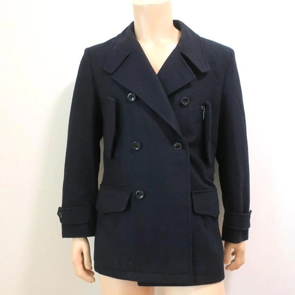 Yves Saint Laurent Other - Yves Saint Laurent Peacoat Black Wool Size Medium Double Breasted Jacket